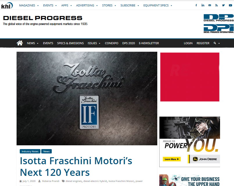 Diesel progress copertina